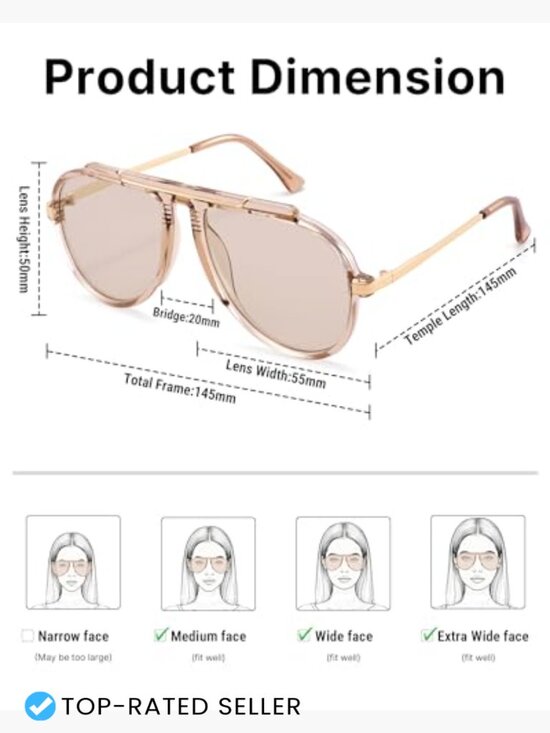 Oversized Square Sunglasses Retro 70s Style UV400 Protection Lightweight main image 4